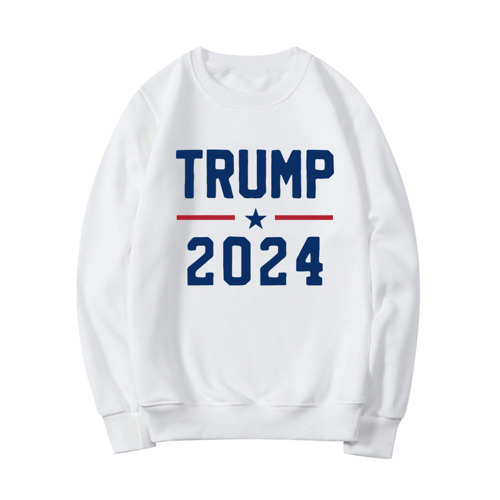 Trump 2024 Sweatshirt Pro Trump Sweatshirts Pro America Shirt Republican Gifts Unisex Crewneck Sweatshirt Graphic Hoodies Tops