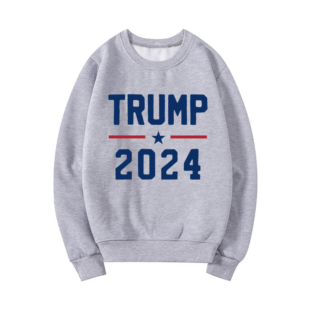 Trump 2024 Sweatshirt Pro Trump Sweatshirts Pro America Shirt Republican Gifts Unisex Crewneck Sweatshirt Graphic Hoodies Tops