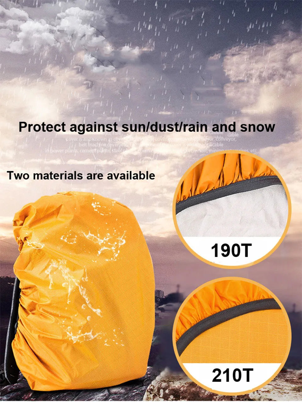 Rain Cover Backpack 20L 35L 40L 50L 60L Waterproof Bag Camo Tactical Outdoor Camping Hiking Climbing Dust Raincover