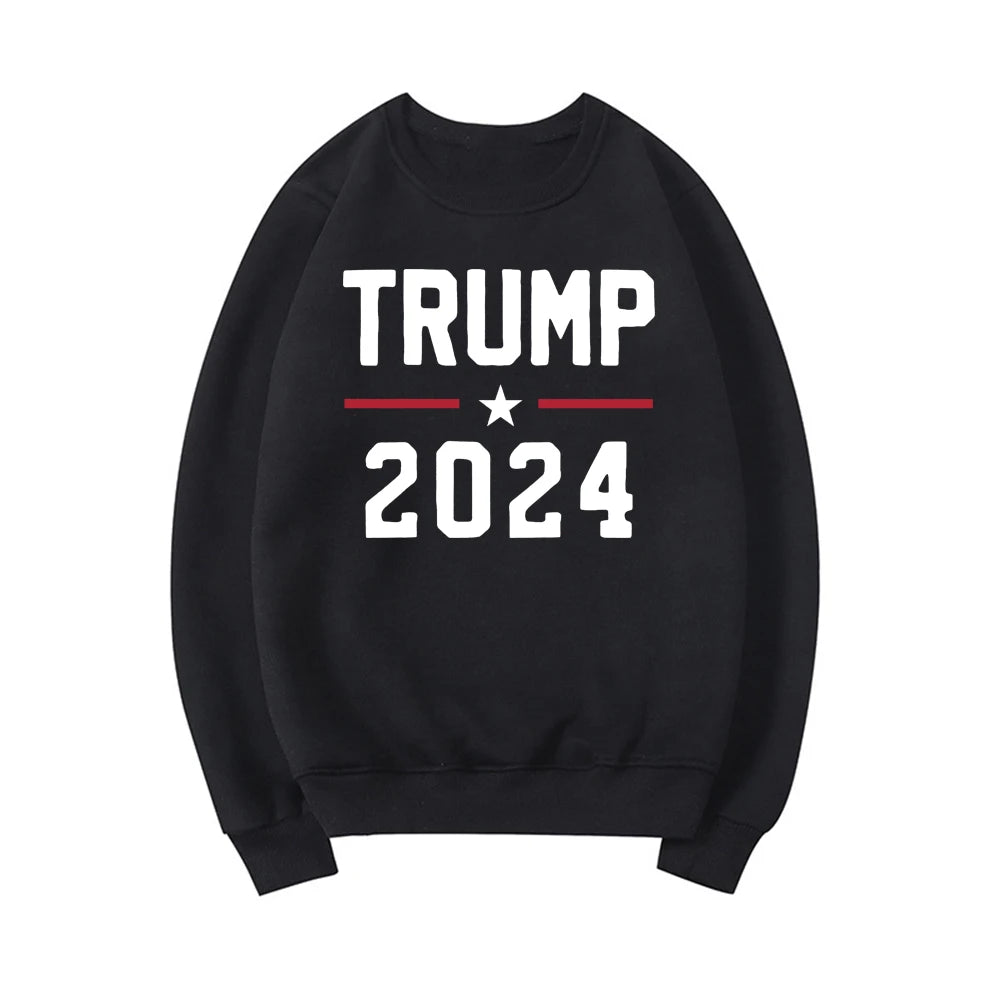 Trump 2024 Sweatshirt Pro Trump Sweatshirts Pro America Shirt Republican Gifts Unisex Crewneck Sweatshirt Graphic Hoodies Tops