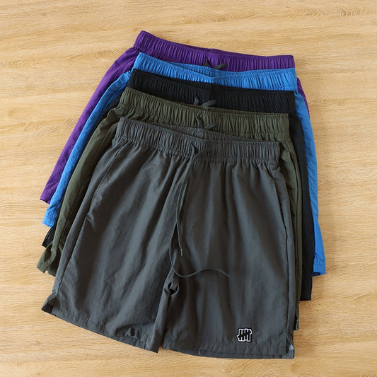 Casual Quick-Drying Easiest for Match Short-Length Pants Handsome Mesh Outdoor