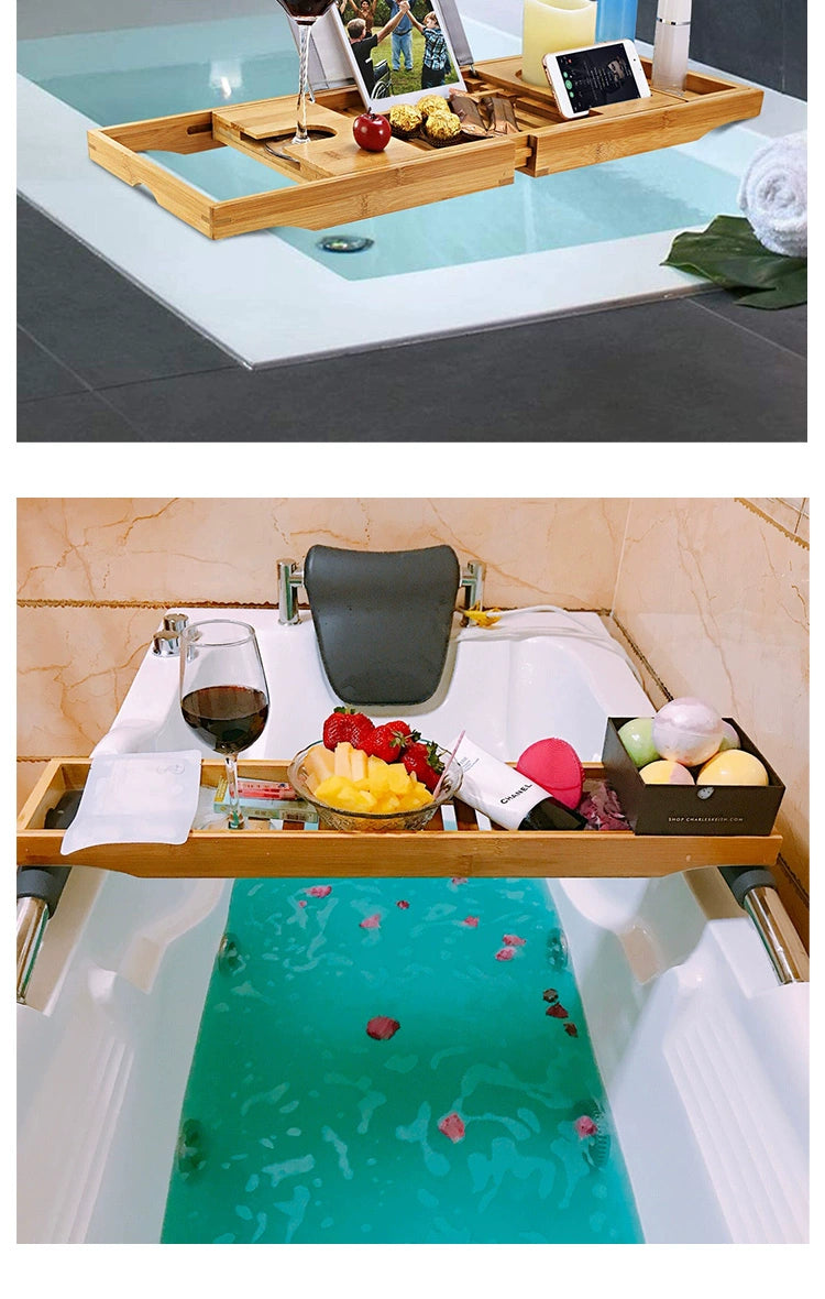 Partition Tray European-Style Hotel Retractable Bathtub