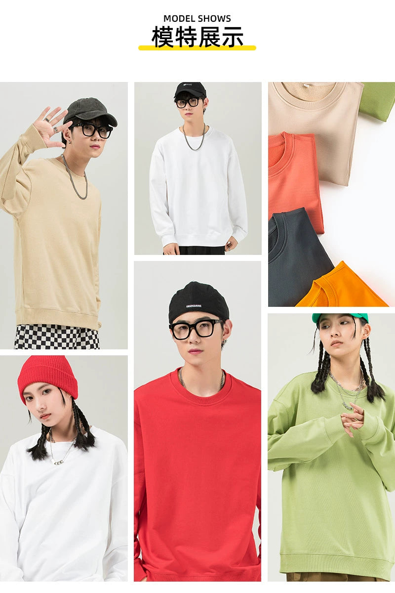 Male and Female Personality Calculation Spring and Autumn Loose round Neck Sweater