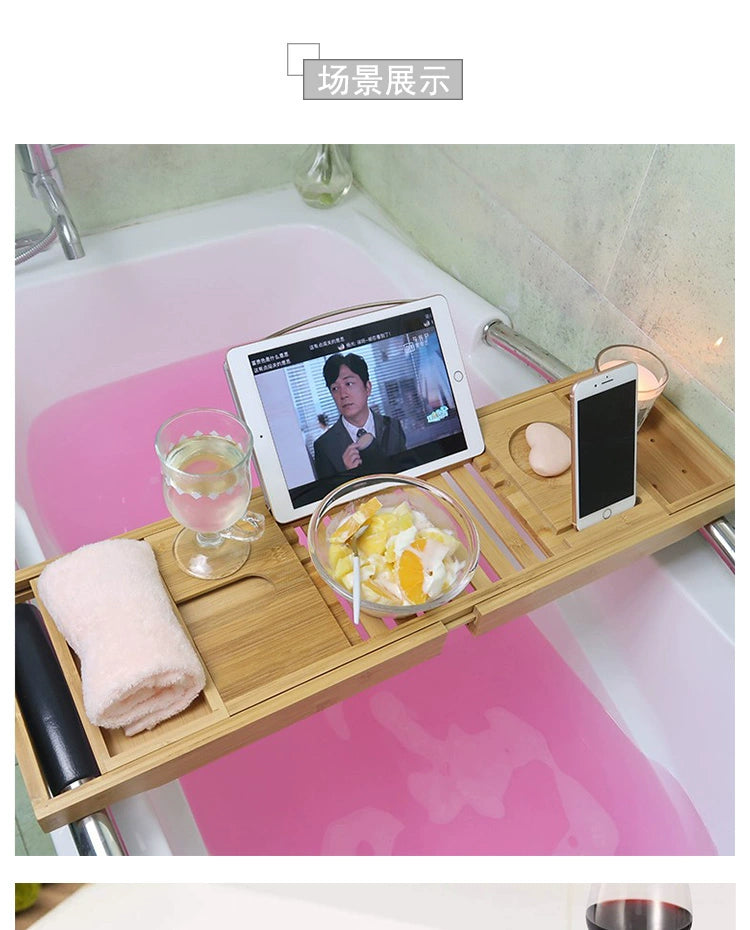 Partition Tray European-Style Hotel Retractable Bathtub