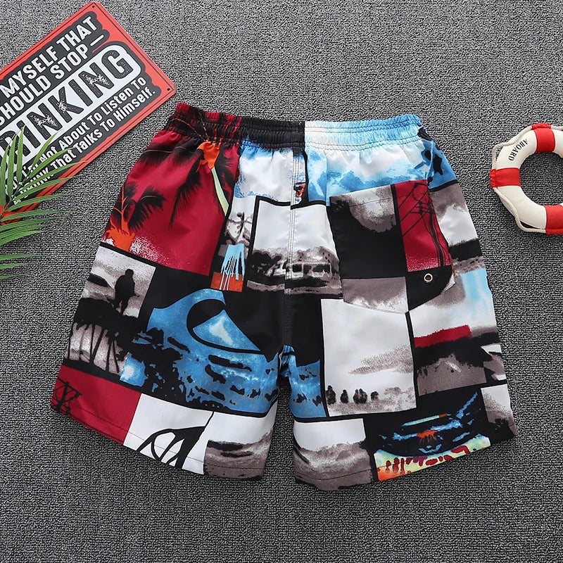 Stylish men Beach Pants summer men Beach Swimming Shorts Surf Shorts handsome Running Shorts With breathable mesh lining