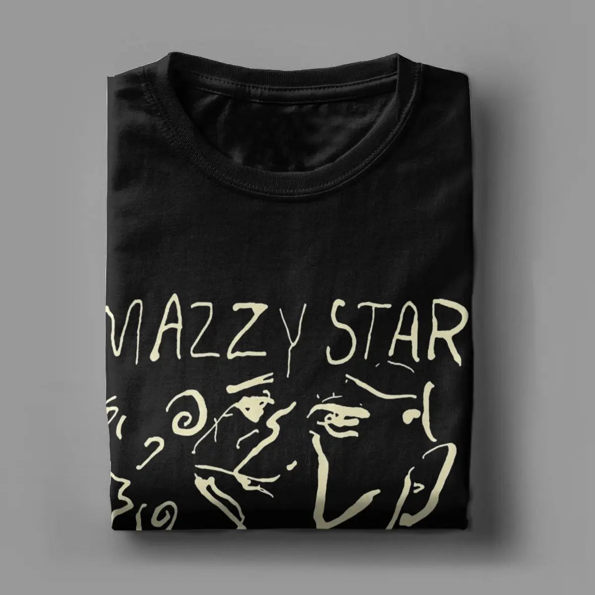 Men T-Shirt Mazzy Star Leisure Cotton Tee Shirt Short Sleeve Band Music T Shirts Crew Neck Clothes Classic